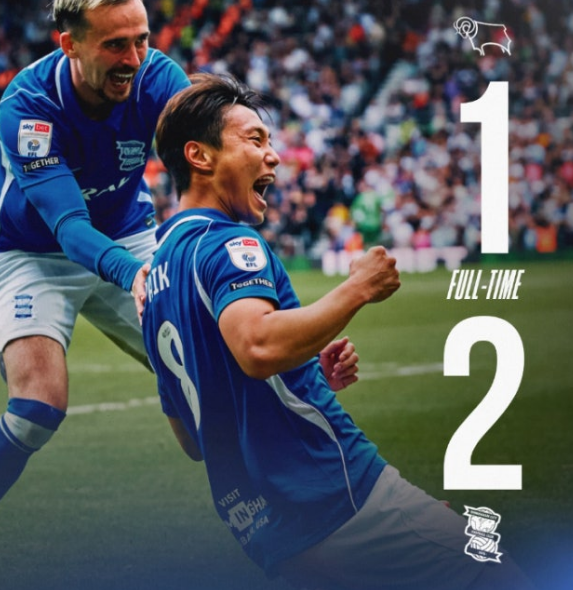 ⚽ [EFL 챔피언십] 백승호 교체 4분 만에 결승골, 버밍엄 2-1 승리